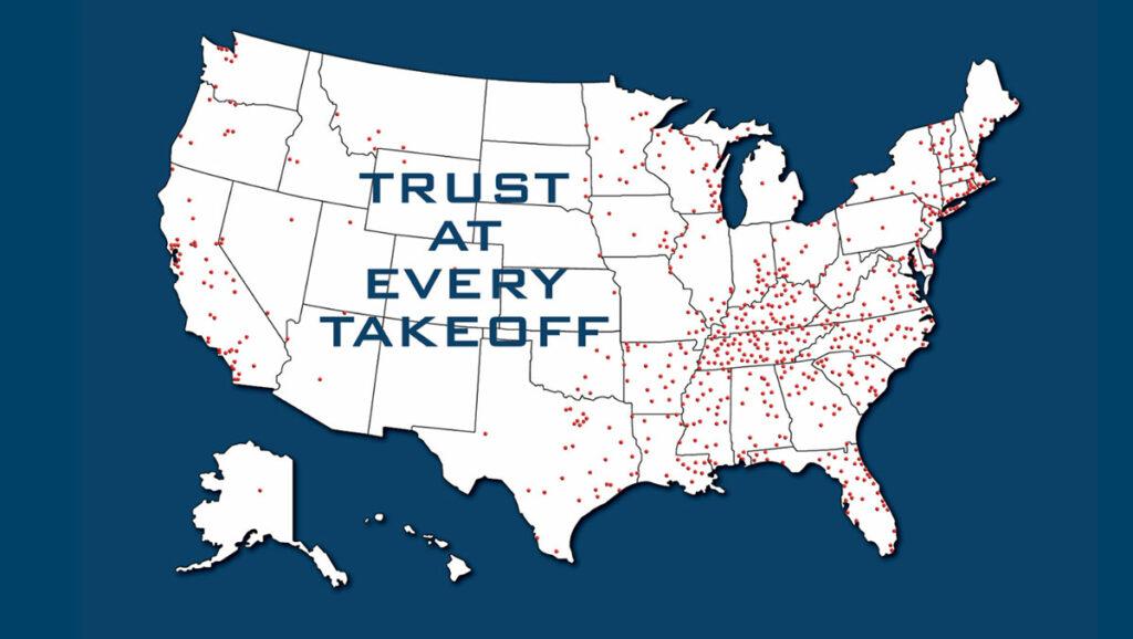 TITAN branding partner map